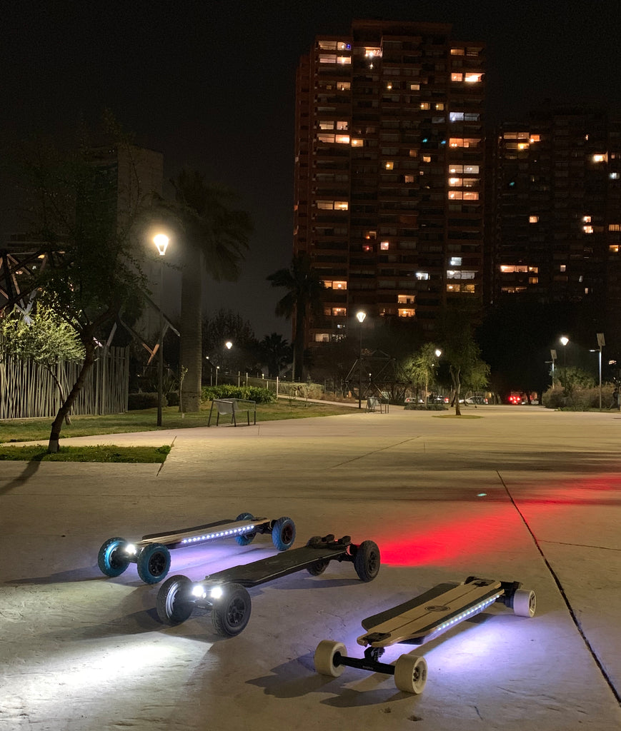 Ride nocturno por el "Parque Araucano" en grupo